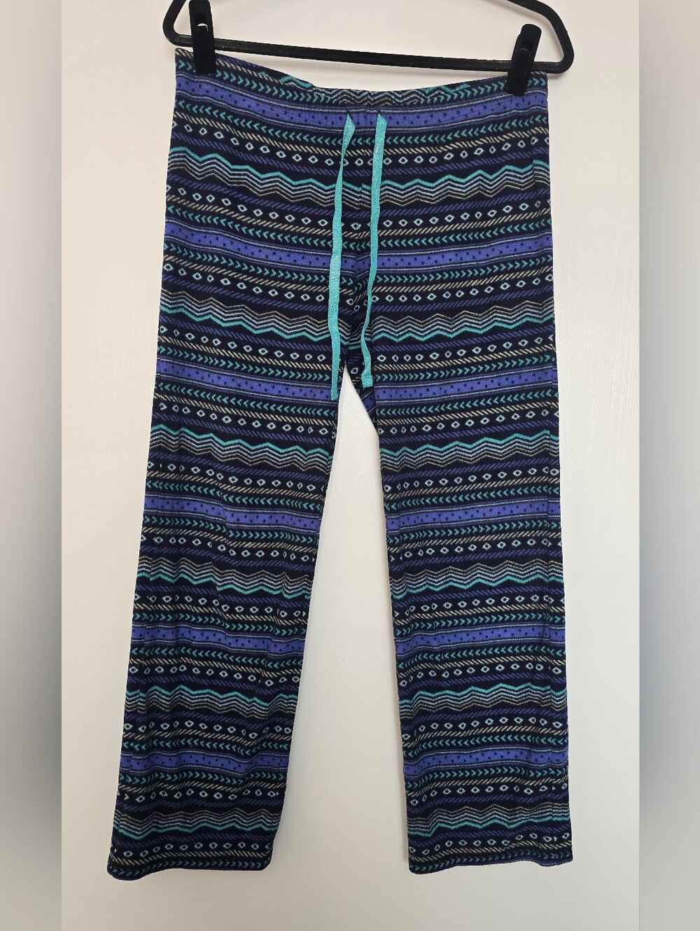 SO Intimates - Geometric Cozy Loungewear Pajama Pants With Drawstring